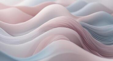 esta es un elegante resumen ondulado antecedentes ese vitrinas hermosa suave pastel colores. foto