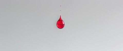 red water drop , copy space concept for wallpaper or background photo