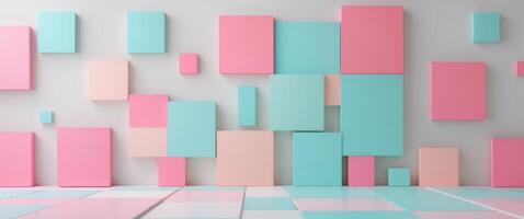 abstract colorful background with squares. photo
