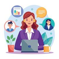 call center business woman call center agent call center agent call center agent call center agent call center agent vector