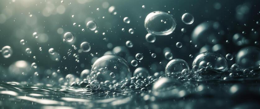 submarino burbujas resumen expresionismo textura fluidez ambiente ligero oscuro agua. foto