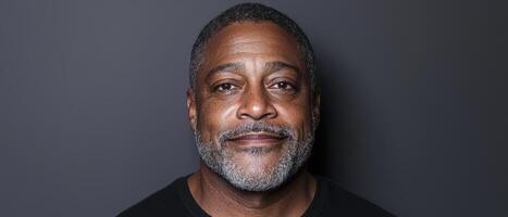 Portrait of a middle aged man with a gray beard photo