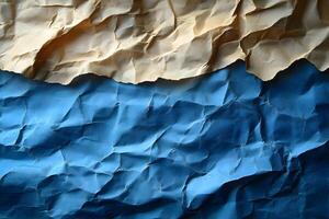 Abstract Textured Paper Waves in Earth Tones for Creative Design Projects photo