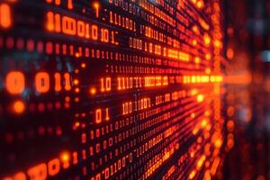 Digital Binary Code Background for Technology and Programming Concepts photo