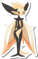 A whimsical fairy creature with large wings and pointed ears png