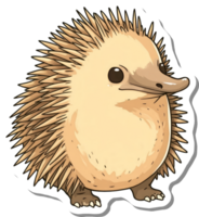 Adorable Echidna Illustration Featuring Spines and a Unique Snout png