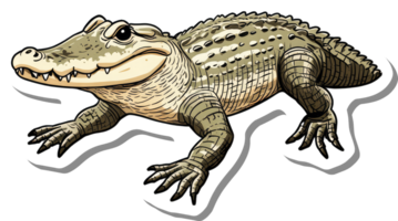A Young Alligator Shows Its Sharp Teeth and Claws png