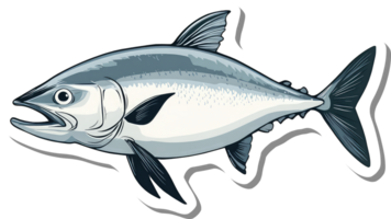 A Detailed Illustration Of A Large Bluefin Tuna Fish png