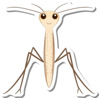 Adorable Cartoon Insect With Long Legs And Antennae png