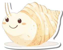 Happy Hermit Crab in its Spiral Shell Home png