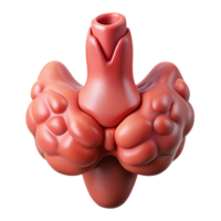 Abstract Isometric Render of a Blob png