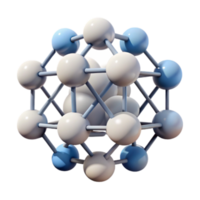 3D Model of Molecular Structure Abstract Background Image png