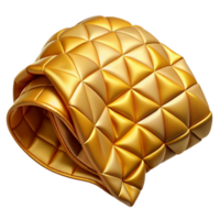 Golden Triangular Patterned Fabric png