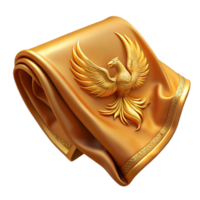Golden Phoenix Fabric Scroll png