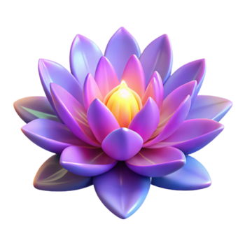 brillante púrpura loto flor png