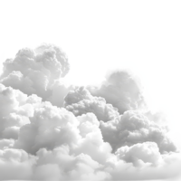 Soft transparent clouds drifting gently against a blank transparent background, creating a serene and peaceful atmosphere, transparent clouds isolated on transparent background png