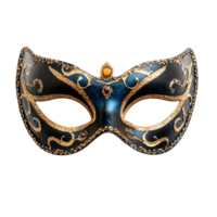 Elegant masquerade mask featuring intricate designs displayed against a pristine transparent background, Isolated masquerade mask on a pure transparent background with png