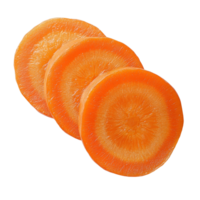 Freshly sliced carrots arranged in a neat line on a crisp transparent background for healthy culinary use, carrots slice isolated on transparent background png