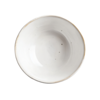 A minimalist transparent bowl against a clean transparent background, ideal for culinary displays or table settings, top view transparent bowl on transparent background png