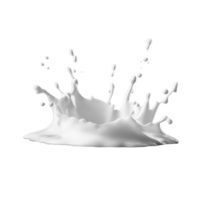 Dynamic milk splash captured in high contrast against a deep black background, showcasing fluid motion and detail, Milk splash isolated on black background Stock Illustration png