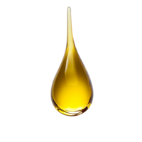 A closeup view of a single drop of oil mixed with shampoo on a clean transparent background, drop of oil and shampoo on transparent background png