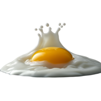 Egg yolk and transparent splashing in a dramatic flow against a dark background, capturing a moment in culinary artistry, Egg yolk and transparent flowing png