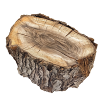 Dry wood log isolated on a transparent background showcasing natural textures and patterns for decorative uses, Dry wood isolated on transparent background. Tree wood transparent background png