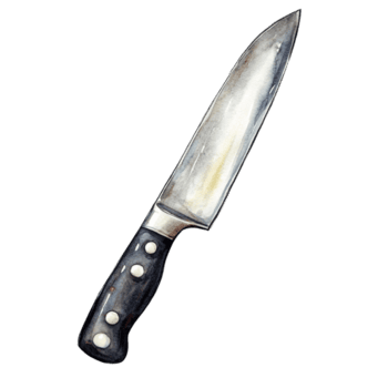 acuarela pintura de un cocineros cocina cuchillo png