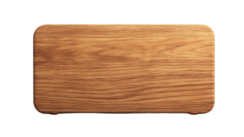 Rectangular Wooden Board with Rounded Corners png
