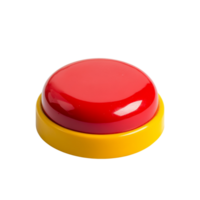 A red and yellow push button is shown png