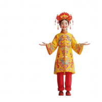 A cheerful child in traditional attire celebrates cultural heritage with joy. png