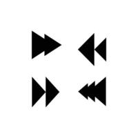 Arrows icon set illustration. Arrow symbols Design. Arrows simple sign . Arrows collection. Isolated symbol silhouette set. Black directional icons, various arrows abstract on a white background. vector