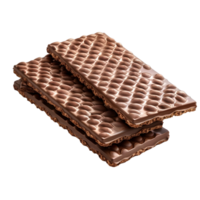 milk chocolate bars with a textured surface isolated on transparent background png