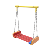 Empty swing isolated on transparent background png