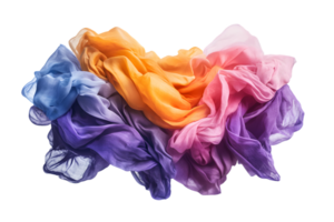 Abstract Colorful Fabric Swirling Elegant and Dynamic Textile Art png