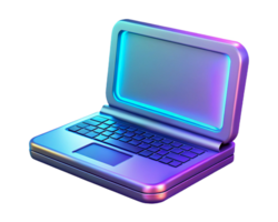 Modern Laptop Design Colorful, Sleek, Portable, Tech, Digital, Screen, Keyboard, Computing, Device, png