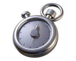 Metallic Stopwatch Timer Precision Time Measurement Device png