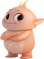 Graceful Extraterrestrial Alien in Serene and Elegant Pose. . png