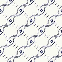 digital Curvy Waves Seamless Pattern. vector
