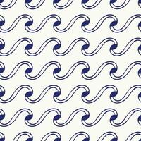 abstract Waves Seamless repetitive Pattern. vector
