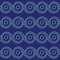 abstract Curvy Waves Pattern. vector