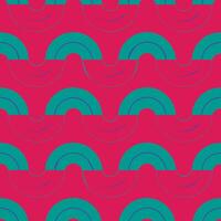 Geometric Waves Seamless repetitive Pattern. vector