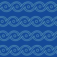 elegant Waves Seamless repetitive Pattern. vector