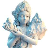Lord Krishna animated character with transparent background png