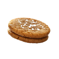 A Cookie with Salt on It Displayed on a Transparent Background png