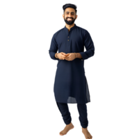 man in indian kurta transparent background png