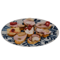 A plate with a variety of food on it png