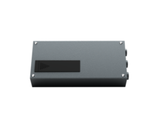 Rectangular Gray Safe Lock With Circular Dials And Textured Finish 3D Illustration png