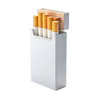 Realistic 3D Model of a Cigarette Pack with Cigarettes png