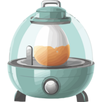 Fresh boiled egg kitchen icon isolated png